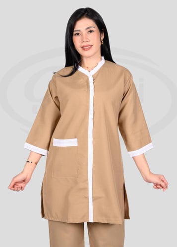 زي عاملة بقصه مريحه