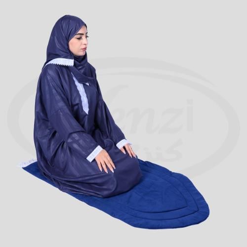 طقم شرشف صلاة نسائي كحلي