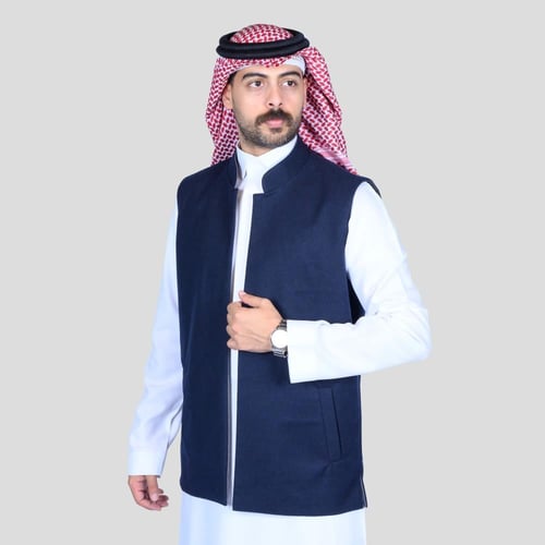 سديري دبل فيس كحلي غامق و رمادي