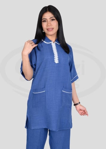 يونيفورم مريح بسحاب دانتيل