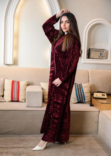 عباية بليزر بيكا عنابي