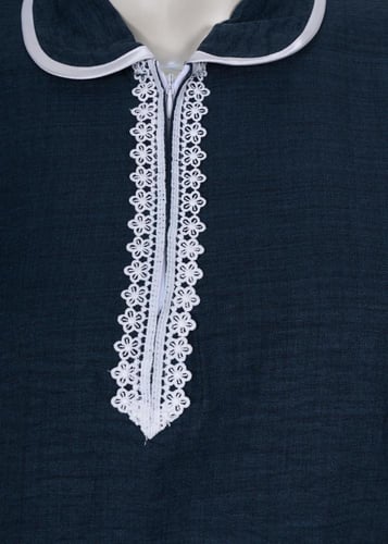 يونيفورم بسحاب بتطريز دانتيل جامبو