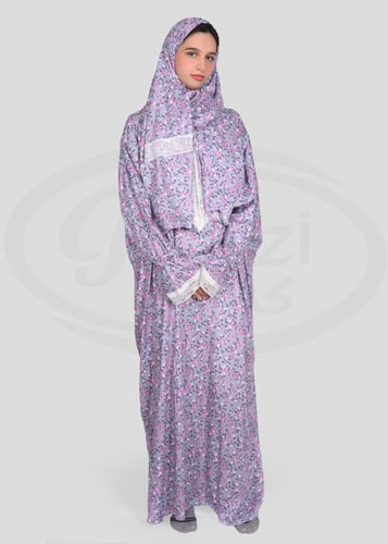 شرشف صلاة بسحاب واطراف دانتيل