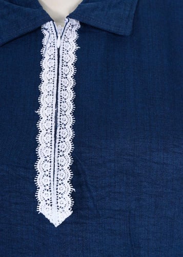 يونيفورم مريح بتطريز دانتيل جامبو