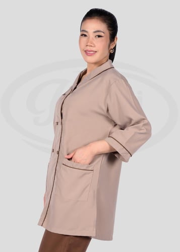 زي عاملات صيفي بأكمام ثلاث أرباع