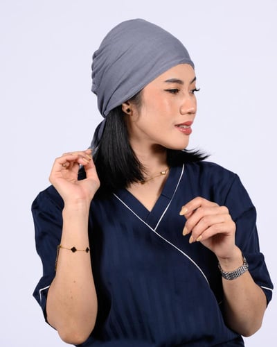 طاقيه رأس سادة بربطه من الخلف