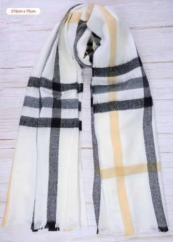 وشاح شتوي ناعم مربعات