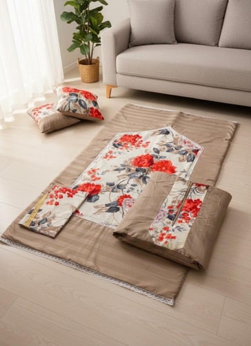 طقم صلاة نسائي وطني صناعه سعوديه 3 قطع