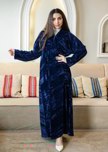 عباية بليزر بيكا أزرق