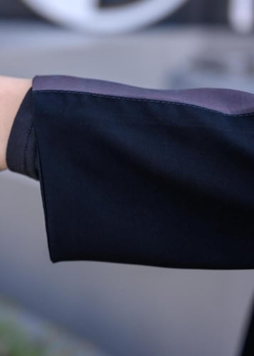 عباية شمس الأصيل انترنت أسود مع كريپ مطبوع بتدرجات...