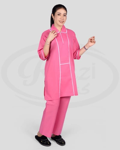 زي عاملة بقصه مريحه كويتي