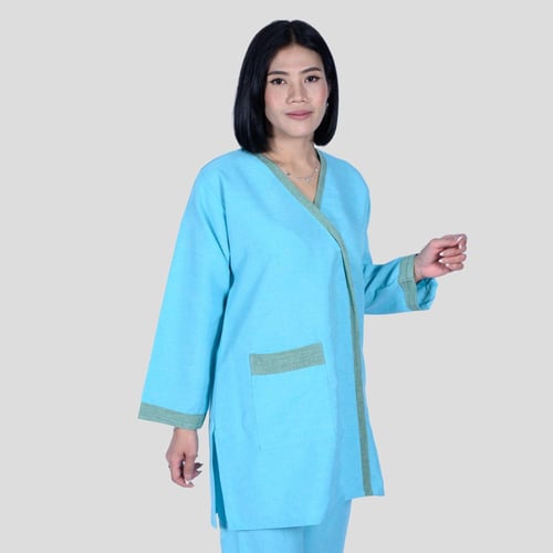 زي عاملة كم طويل أنيق