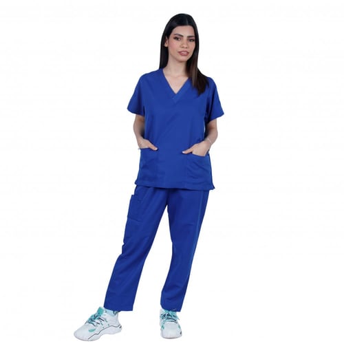 طقم سكراب طبي لون أزرق ببسي 102 Kenzi