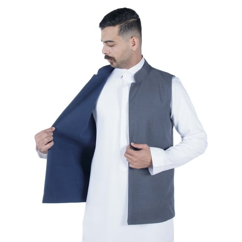 Mسديري دبل فيس كحلي ورمادي فاتح A6