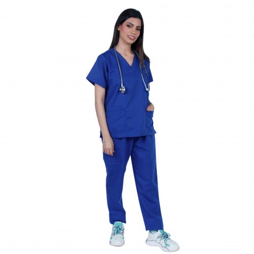 طقم سكراب طبي لون أزرق ببسي 102 Kenzi