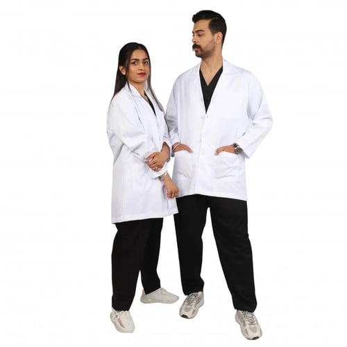 بالطو طبي للجنسين أبيض Kenzi