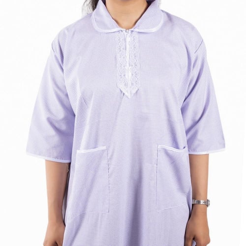 قميص عاملة منزلية كاروهات صغيرة