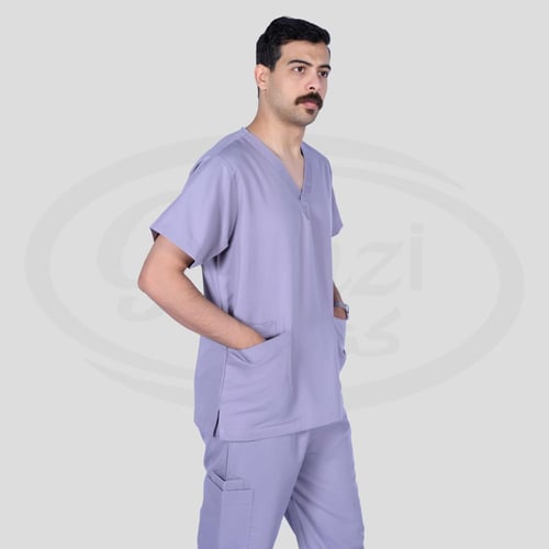 طقم سكراب طبي للجنسين رصاصي 102 Kenzi