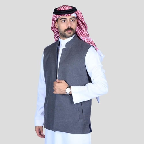 سديري دبل فيس كحلي غامق و رمادي