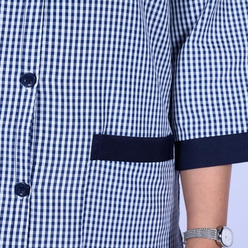 بدلة عاملات كاروهات مريح وأنيق