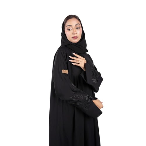 عباية كم مفتوح مبطن أسود M