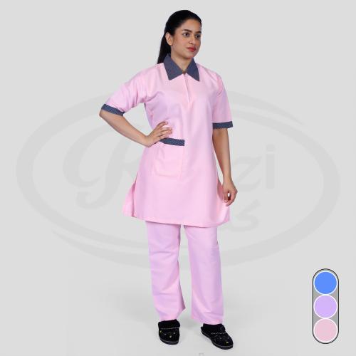 زي عاملات منزلية بسحاب أنيق