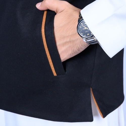 سديري رجالي دبل فيس أسود بني جملي