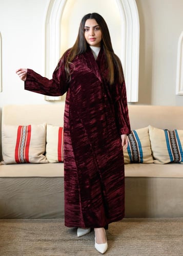 عباية بليزر بيكا عنابي