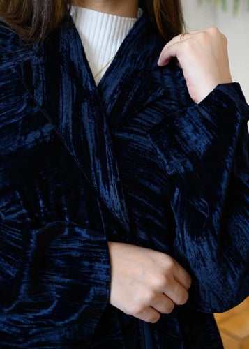 عباية بليزر بيكا كحلي ملكي