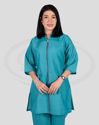 طقم زي عاملة مريح كويتي