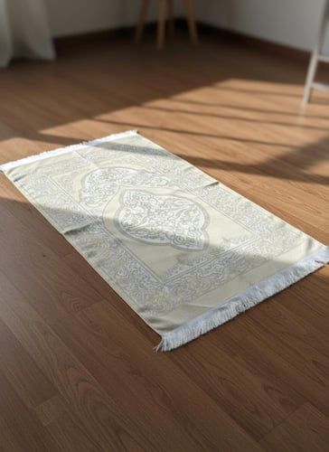 طقم صلاة نور الرمضاني سجادة وحقيبة جلدية مع مسبحة...