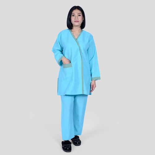 زي عاملة كم طويل أنيق