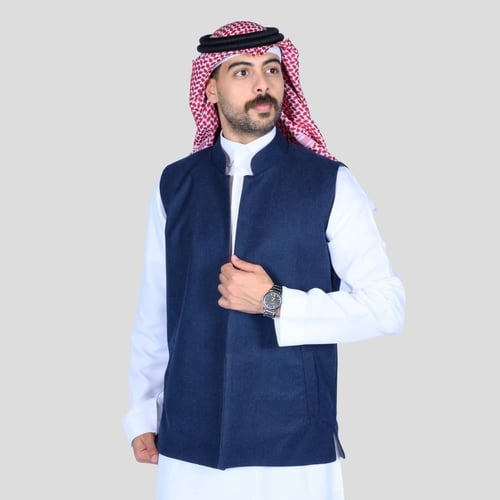 سديري دبل فيس كحلي فاتح رمادي