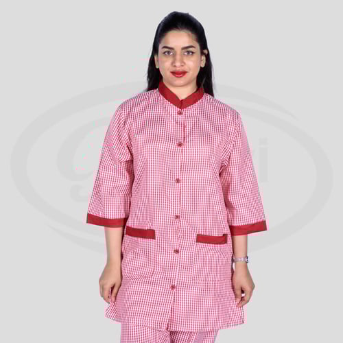 بدلة عاملات كاروهات مريح وأنيق مقاسات صغيره