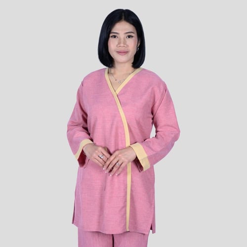 زي عاملة كم طويل أنيق