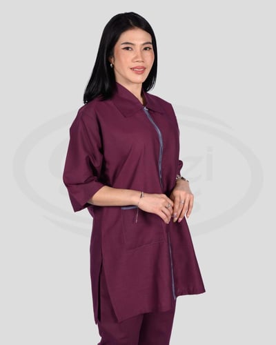 طقم زي عاملة مريح كويتي