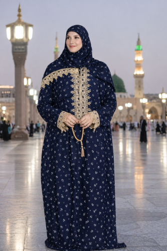 شرشف صلاة مريح بزهور بيضاء