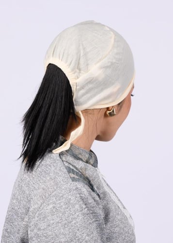 بونيه داخلي للعاملة المنزلية بربطه خلفيه