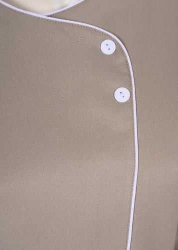 زي عاملة منزلية طقم مع حزام خصر أبيض