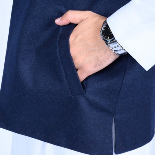 سديري دبل فيس كحلي غامق و رمادي