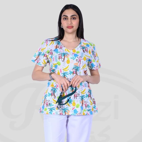 تي شيرت طبي بتصميم مرح Cherokee