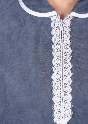 زي عاملات شتوي ساده بتطريز دانتيل