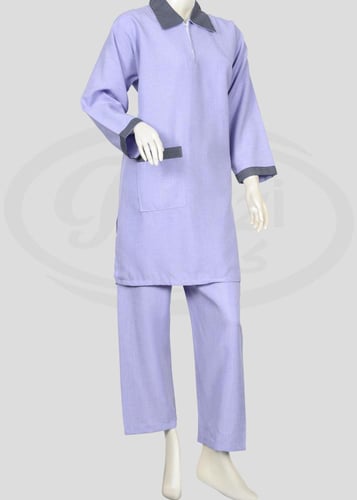 يونيفورم عاملة جامبو بتصميم منقط كشميري