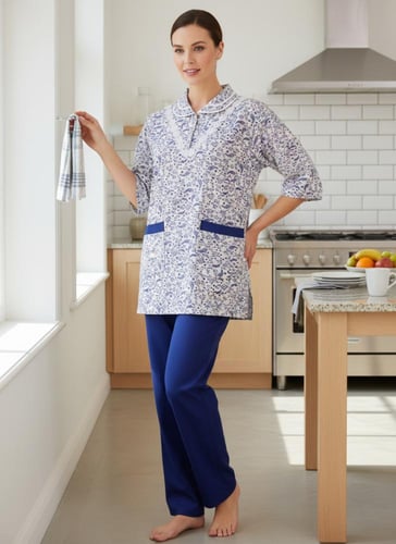 طقم عاملات مشجّر عملي