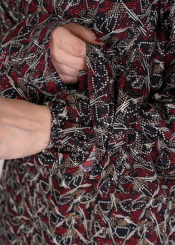 شرشف صلاة بسحاب أمامي مع كم مطاط وربطة خلفية