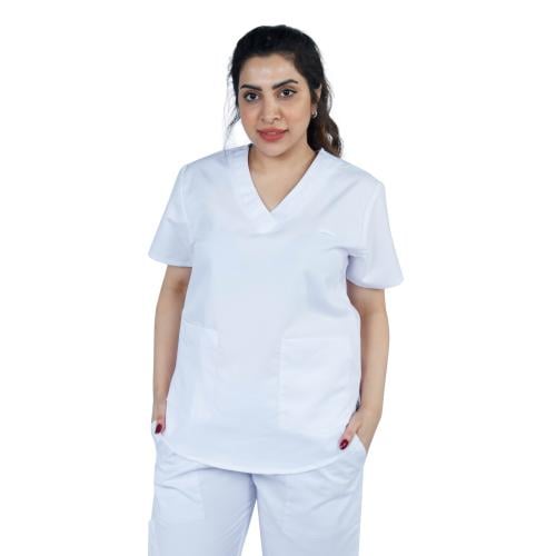 طقم سكراب طبي لون ابيض 105 Kenzi