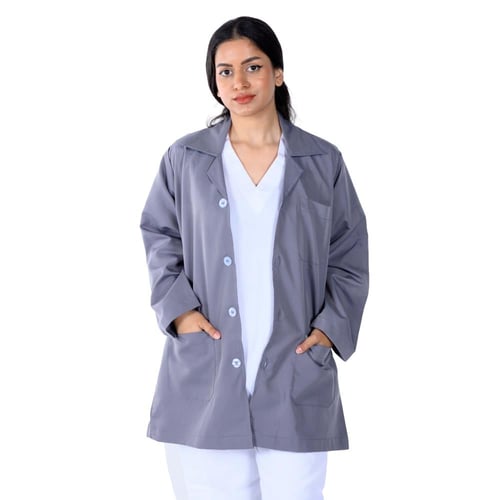 بالطو طبي للجنسين رمادي Kenzi