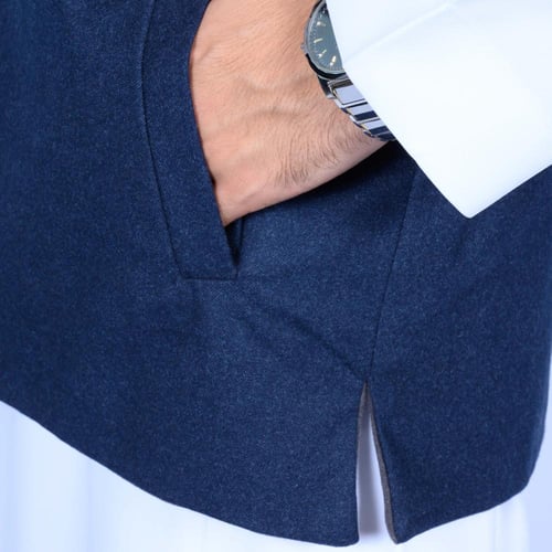 سديري دبل فيس كحلي فاتح رمادي