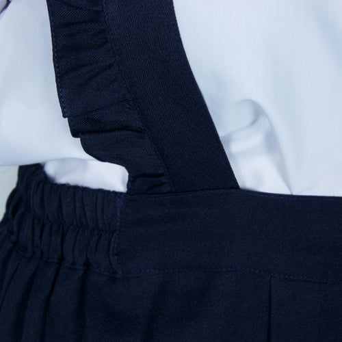 مريول شيال ثانوي كحلي مع قميص أبيض