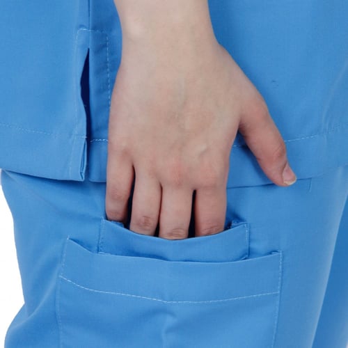 طقم سكراب طبي لون سماوي غامق 102 Kenzi